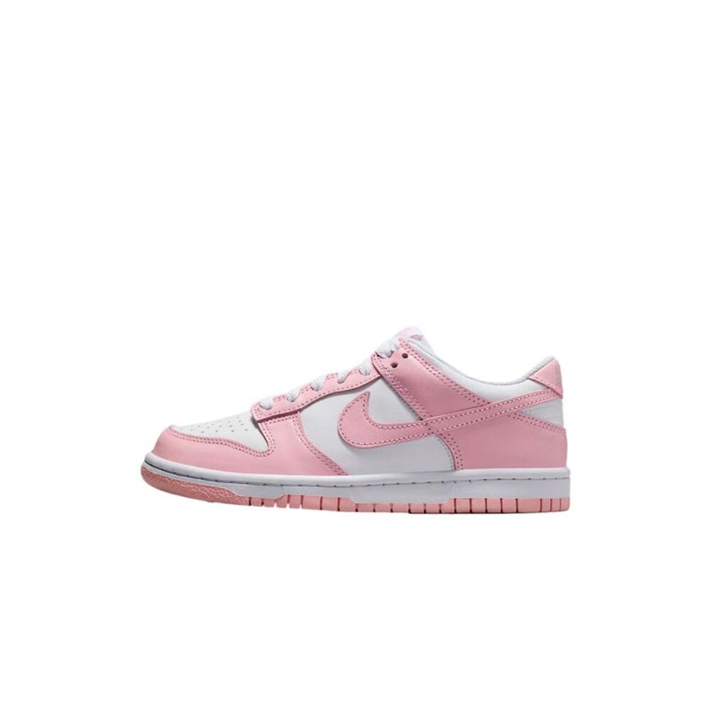 Nike Dunk Low White / Medium Soft Pink - White FB9109-125 Grade-School